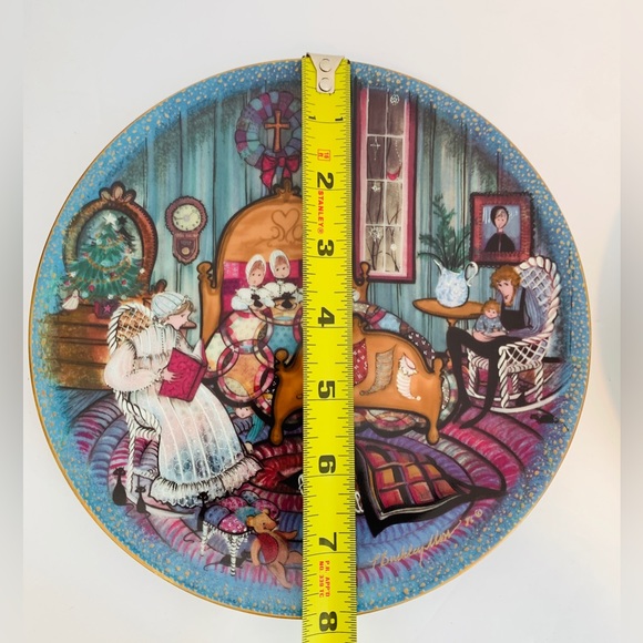 P. Buckley Moss porcelain plates The night before Christmas and Christmas Sleigh - Picture 7 of 8